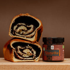 Cozonac with cocoa filling, 0.5 kg