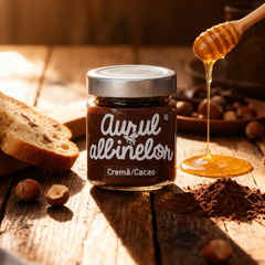 Cremă de Miere cu Cacao și Alune, Aurul Albinelor, 250g