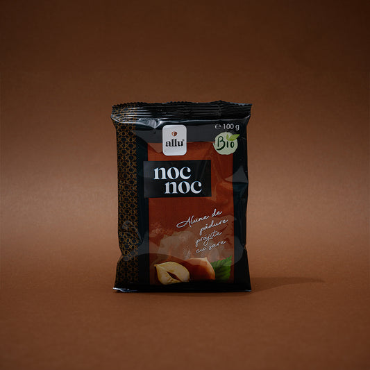Noc Noc- Alune de pădure prăjite cu sare, 100g, ecologic