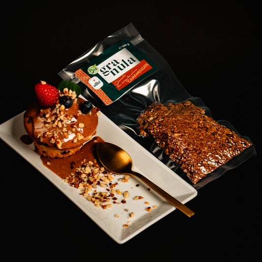 Granula - Caramelized hazelnut core granules, 100g, organic