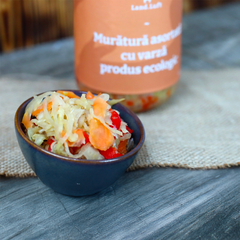 Murătură Asortată cu Varză, Produs Ecologic, Land.Luft, 570g