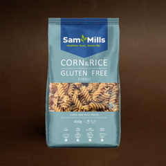 Fusilli din Porumb și Orez, Fără Gluten, Sam Mills, 400g