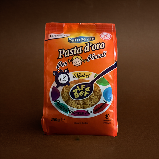 Alfabet, Pasta D'oro Per Picoli, Fără Gluten, Sam Mills, 250g
