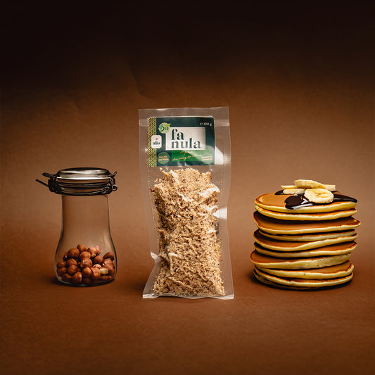 Fanula - Făină din miez de alune de pădure presat (Sursă de fibre și proteine), 100g, ecologic