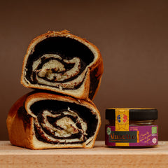 Cozonac with cocoa filling, 0.5 kg
