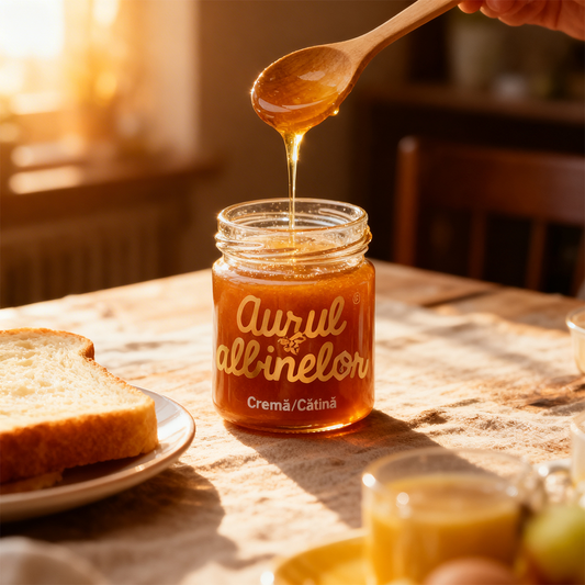 Cremă de Miere cu Cătină 50%, Aurul Albinelor, 260g