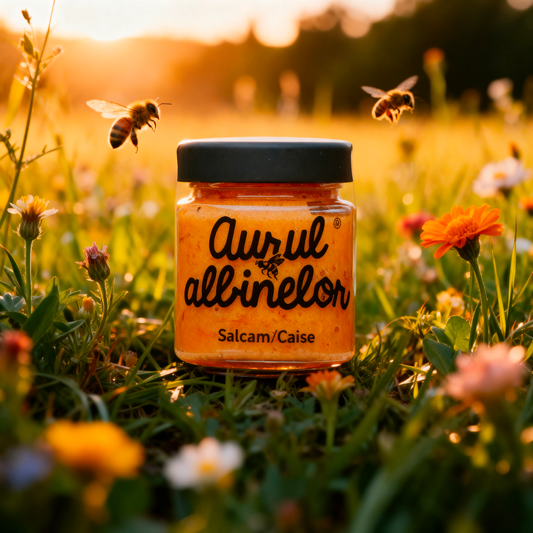 Miere de Salcâm cu Caise, Aurul Albinelor, 240g