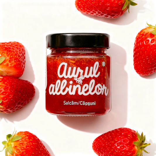 Miere de Salcâm cu Căpșuni, Aurul Albinelor, 250g