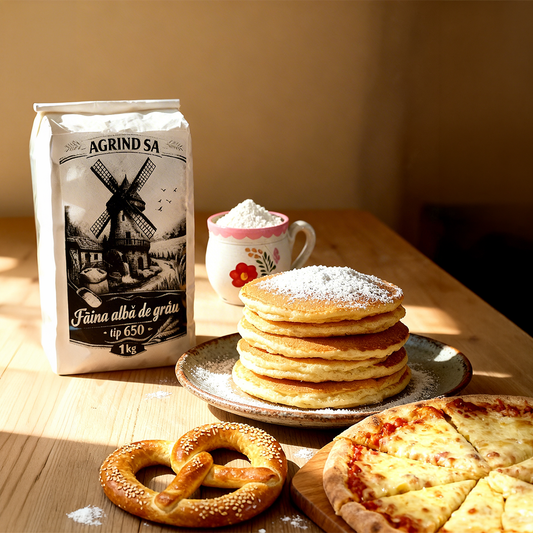 Făină Albă de Grâu, tip 650, Agrind S.A., 1kg