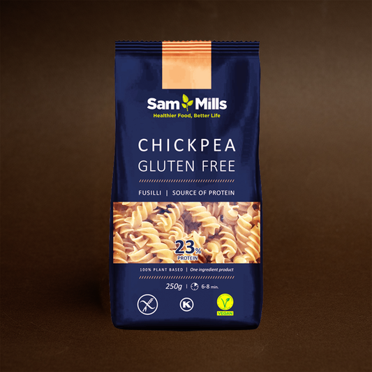 Fusilli din Năut, Fără Gluten, Sam Mills, 250g