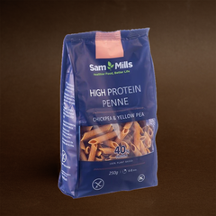 Penne Proteice din Năut și Mazăre Galbenă, Fără Gluten, Sam Mills, 250g