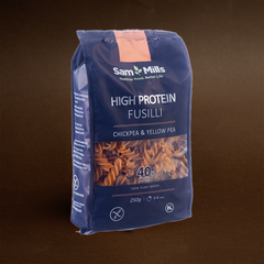 Fusilli Proteice din Năut și Mazăre Galbenă, Fără Gluten, Sam Mills, 250g
