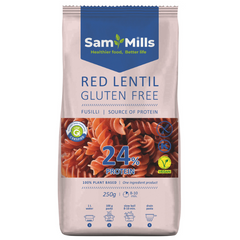 Fusilli din Linte Roșie, Fără Gluten, Sam Mills, 250g